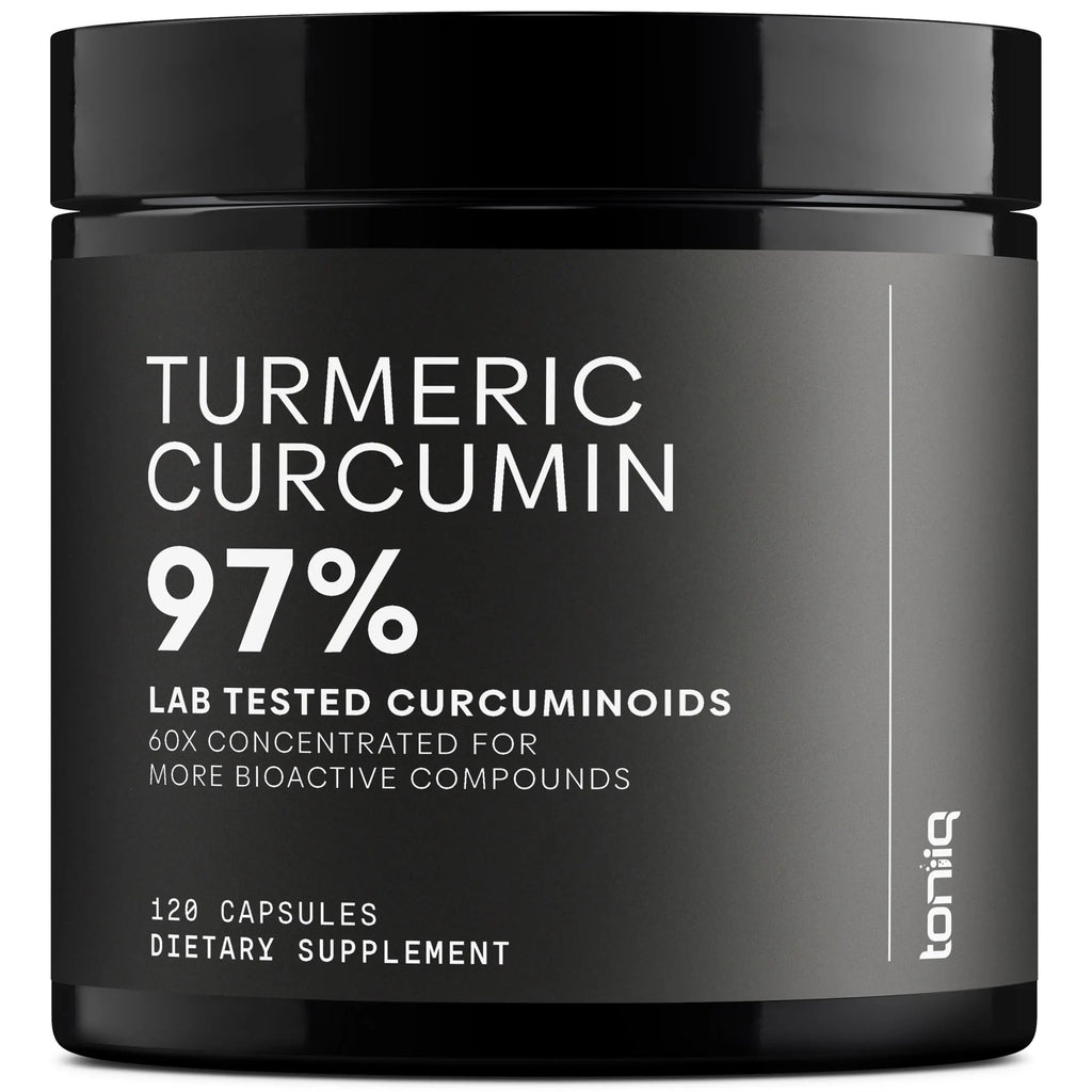 Turmeric Curcumin - Ultra High Potency 60:1 Extract with 97% Curcuminoids - 1200mg Per Serving - Black Pepper & MCT Oil for Enhanced Absorption - Third-Party Lab Tested - 120 Capsules Toniiq buy supplements Au