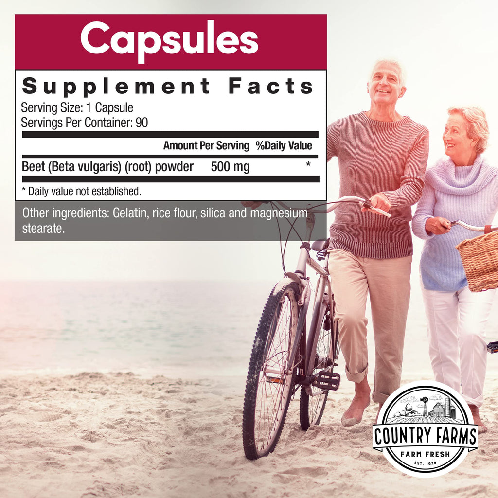 COUNTRY FARMS Bountiful Beets Root Capsules, Wholefood Beet Extract Superfood COUNTRY FARMSBuy Supplements Australia