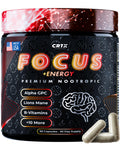 Nootropic Strongest Focus Supplement - Clinically Backed Ingredients Made in USA - Scientifically Backed Doses - Supplement for Brain Fog - AlphaGPC, Lions Mane, Rhodiola and More 10:1 90 Capsules CRTX NutritionBuy Supplements Australia