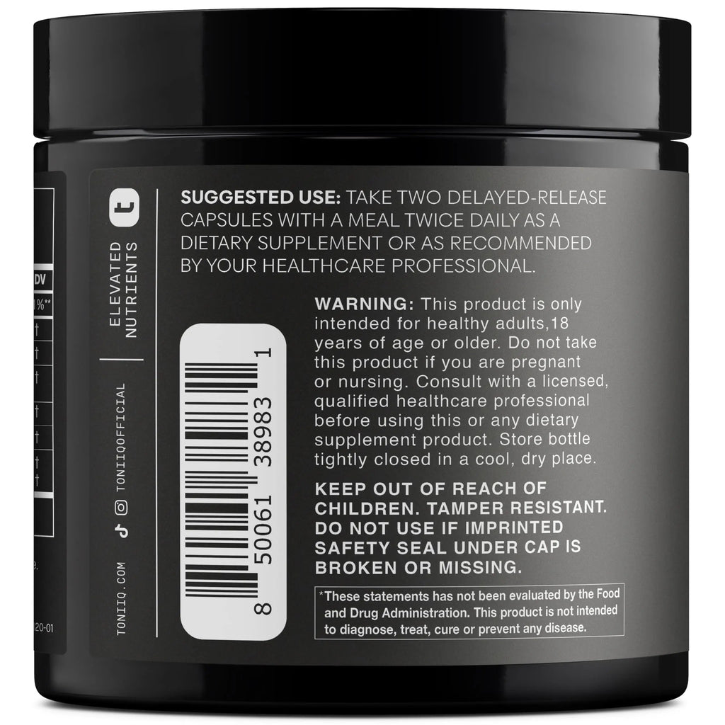 Toniiq GLP-1 Support — with Clinically Studied, Patented GlucoVantage® Dihydroberberine and Akkermansia — Appetite and Fullness Support — 120 Capsules (60-Day Supply) Toniiq buy supplements Au
