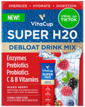 VitaCup Super H2O Bloating Relief and Digestive Health Drink Mix Packets, Probiotics, Prebiotics, C & B Vitamins, Mixed Berry Flavor Water Enhancer Packets, 16Ct VitaCupBuy Supplements Australia