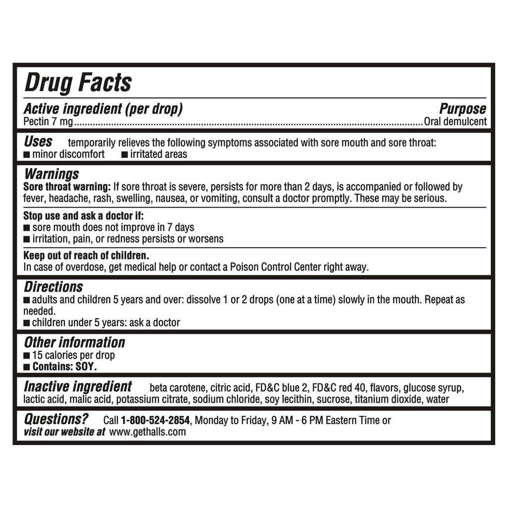 HALLS Throat Soothing Creamy Strawberry Throat Drops, 70 Drops HALLS buy supplements Au