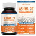 Ashwa-70®: Ashwagandha Extract - 35% Withanolides | Max Strength, Highest Withanolide Concentration - Mood & Performance - Enhanced Absorption with BioPerine® Black Pepper (60 Capsules) Triquetra HealthBuy Supplements Australia