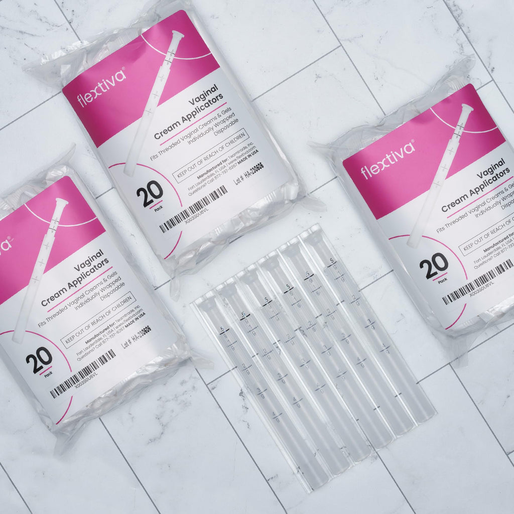 Flextiva Disposable Plastic Vaginal Cream Applicators - Threaded End to Fit OTC Gel or Cream Products FlextivaBuy Supplements Australia