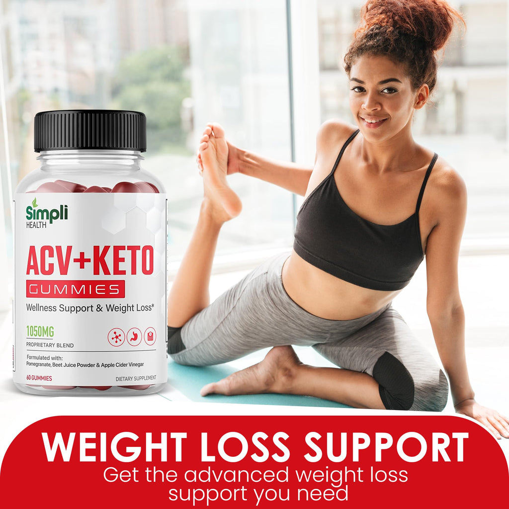 Nutrocell Simpli Health ACV Ketos Gummies Keto Apple Cider Vinegar 1050mg, Simplihealth NutrocellBuy Supplements Australia