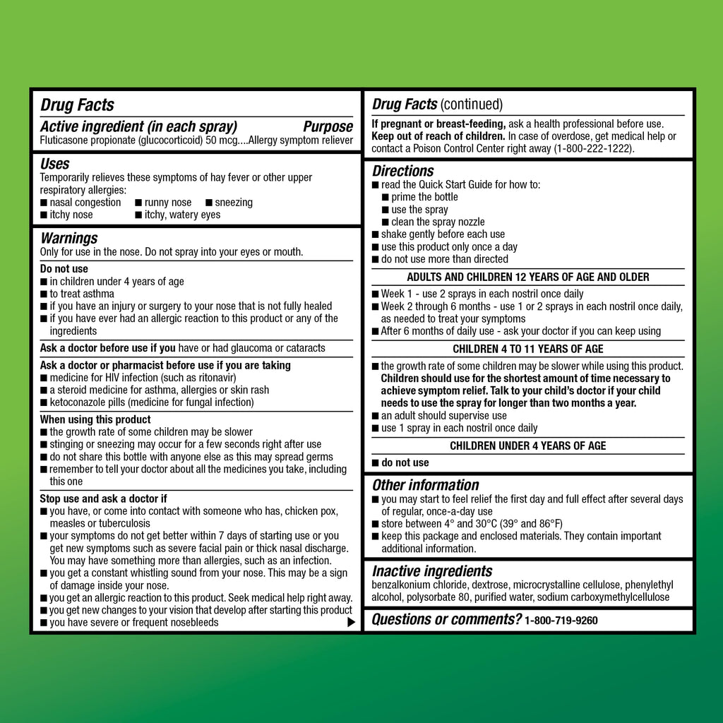 Amazon Basic Care 24-Hour Allergy Relief Nasal Spray, Fluticasone Propionate (Glucocorticoid), 50 mcg, Full Prescription Strength, Non-Drowsy, 0.62 Fl Oz Amazon Basic Care buy supplements Au