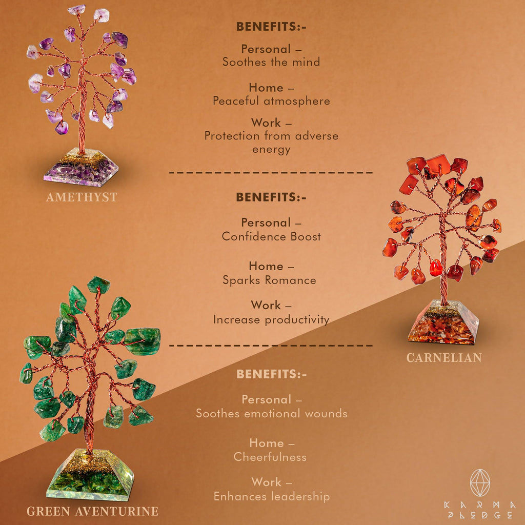 Crystal Tree Tree of Life 7 Chakra Healing Crystals & Stones for Positive Energy, Good Luck Gifts KARMAPLEDGEBuy Supplements Australia