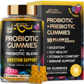 Probiotic Gummies 10B CFU with Prebiotic Fiber - Digestion & Immune Support - Debloat, Stomach & Gut Comfort - Probiotics for Women & Men - Natural Berry Flavor - Vegan & Sugar-free - 60 Gummies NUTRAHARMONYBuy Supplements Australia