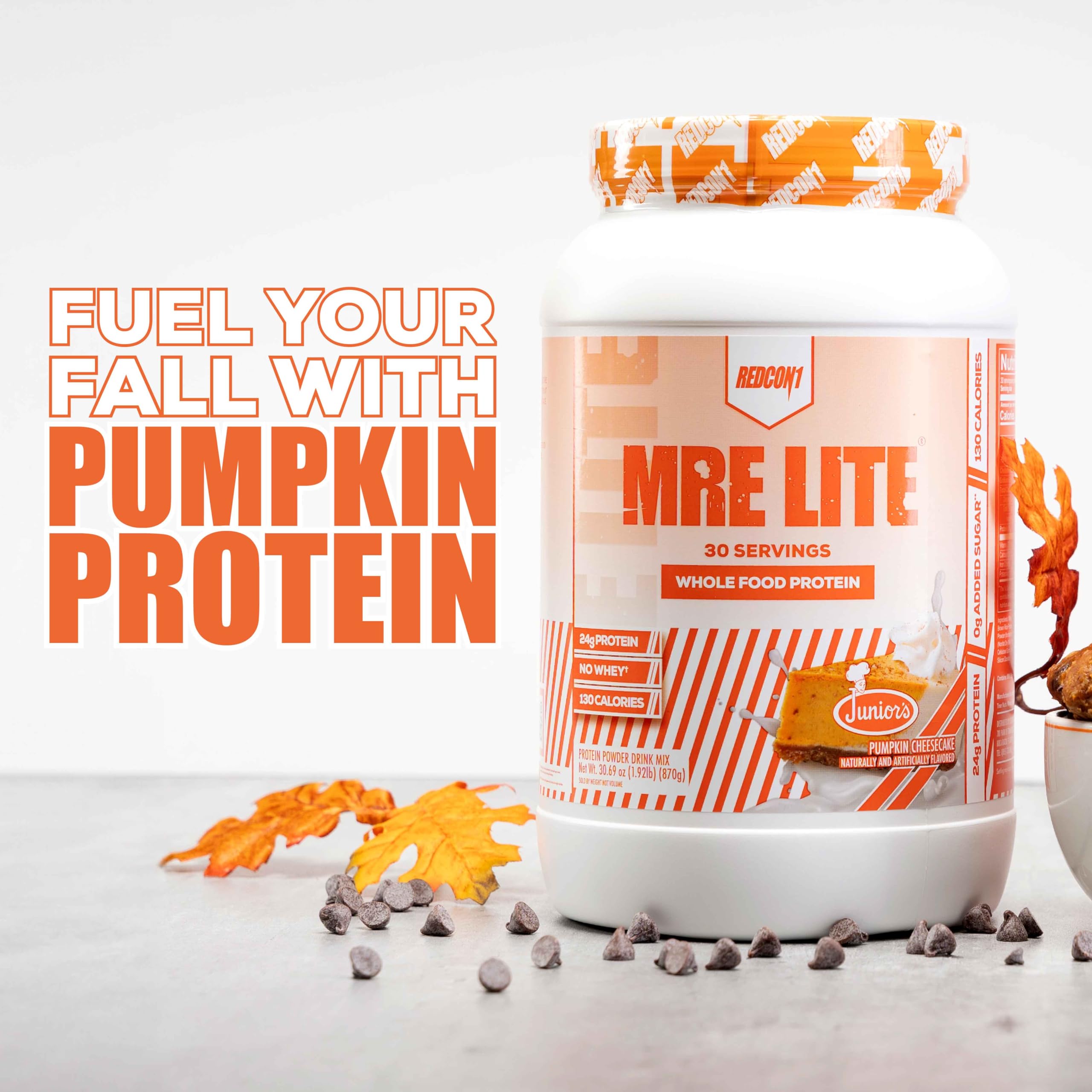 REDCON1 MRE Lite Whole Food Protein Powder, Juniors, Pumpkin Cheesecake - Low Carb REDCON1Buy Supplements Australia