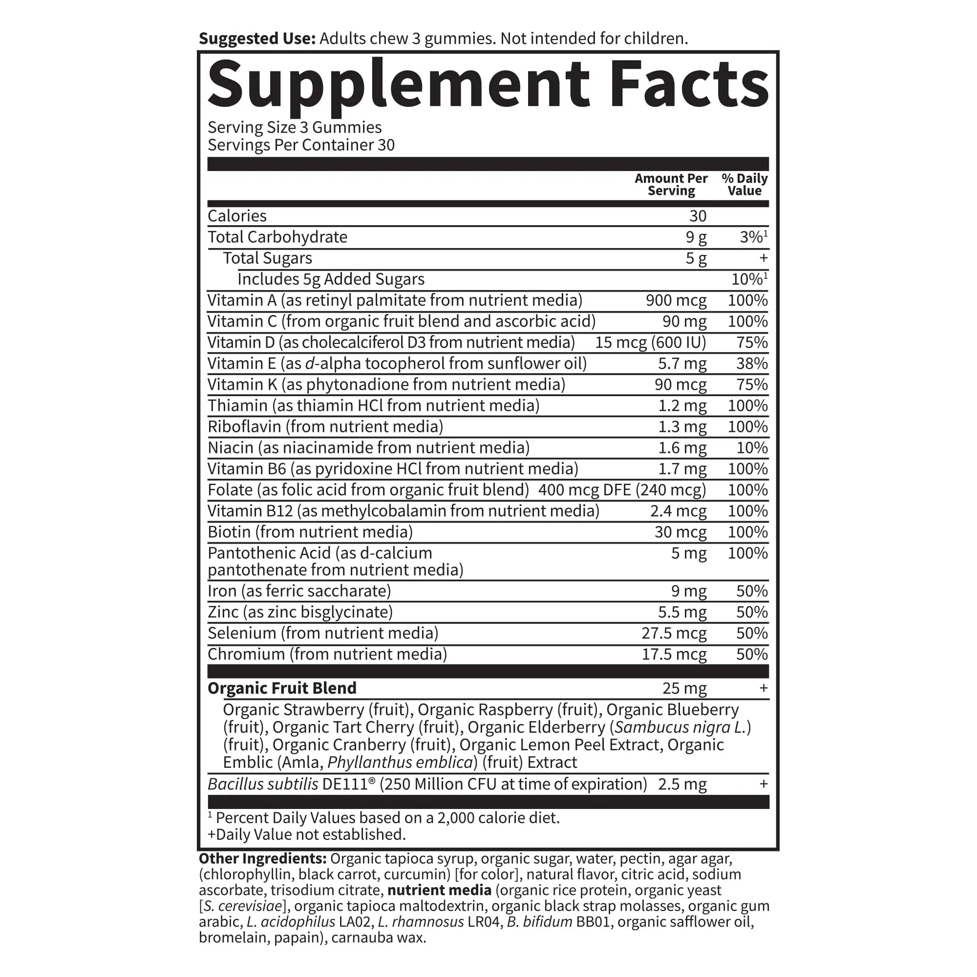 Garden of Life Vitamin Code Women’s Multivitamin Gummy with Iron: Folate, Biotin, D3 & B12 for Hair, Skin & Nails Garden of Life