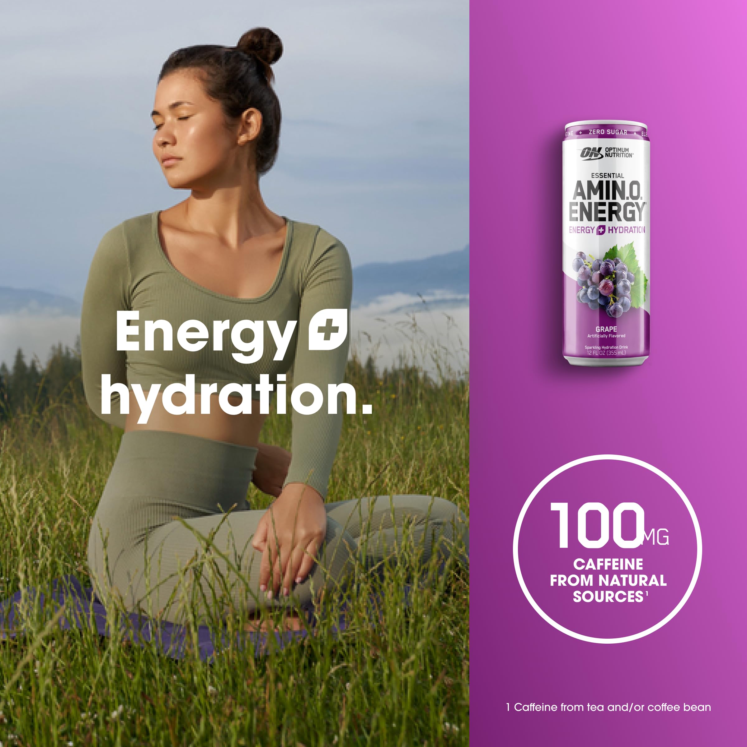 Optimum Nutrition Amino Energy Sparkling Hydration Drink, Electrolytes, Caffeine Optimum NutritionBuy Supplements Australia
