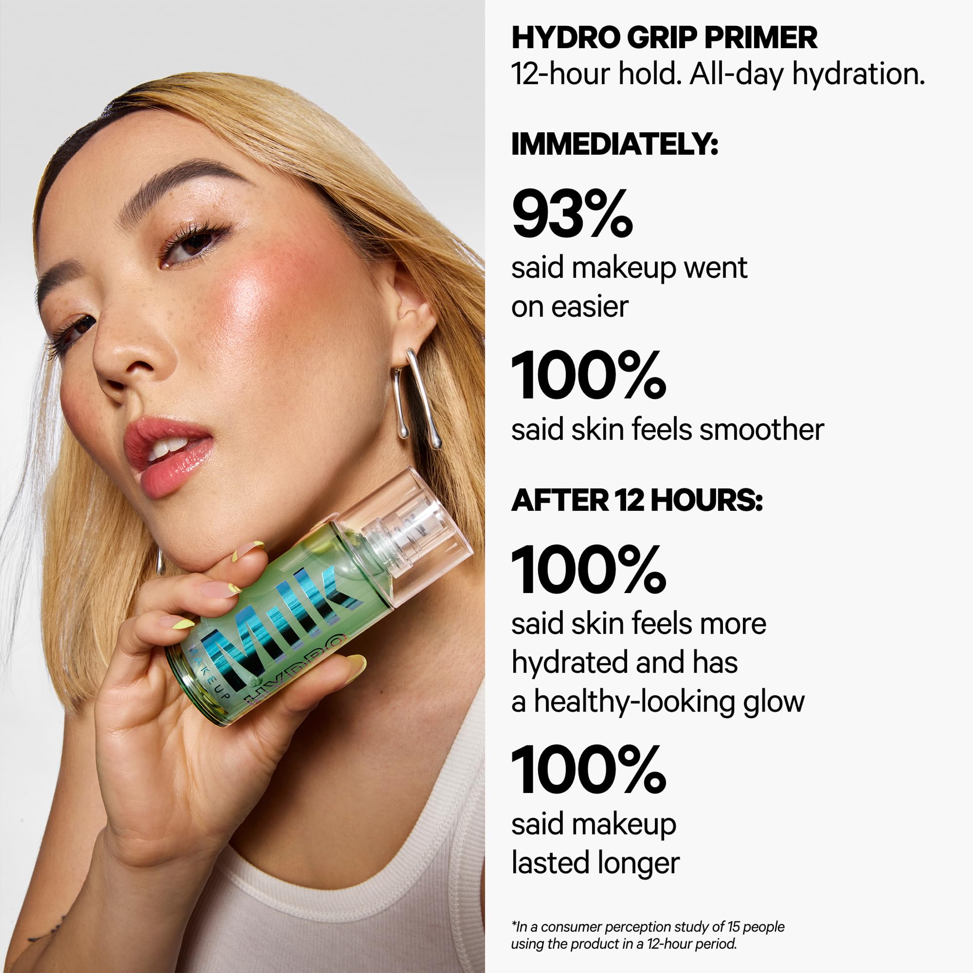 Milk Makeup Hydro Grip Primer with Hyaluronic Acid + Niacinamide – Hydrating Face Primer Grips Makeup for Up to 12 Hours – Silicone-Free, Lightweight Gel with Dewy Finish – 0.33 oz Milk MakeupBuy Supplements Australia