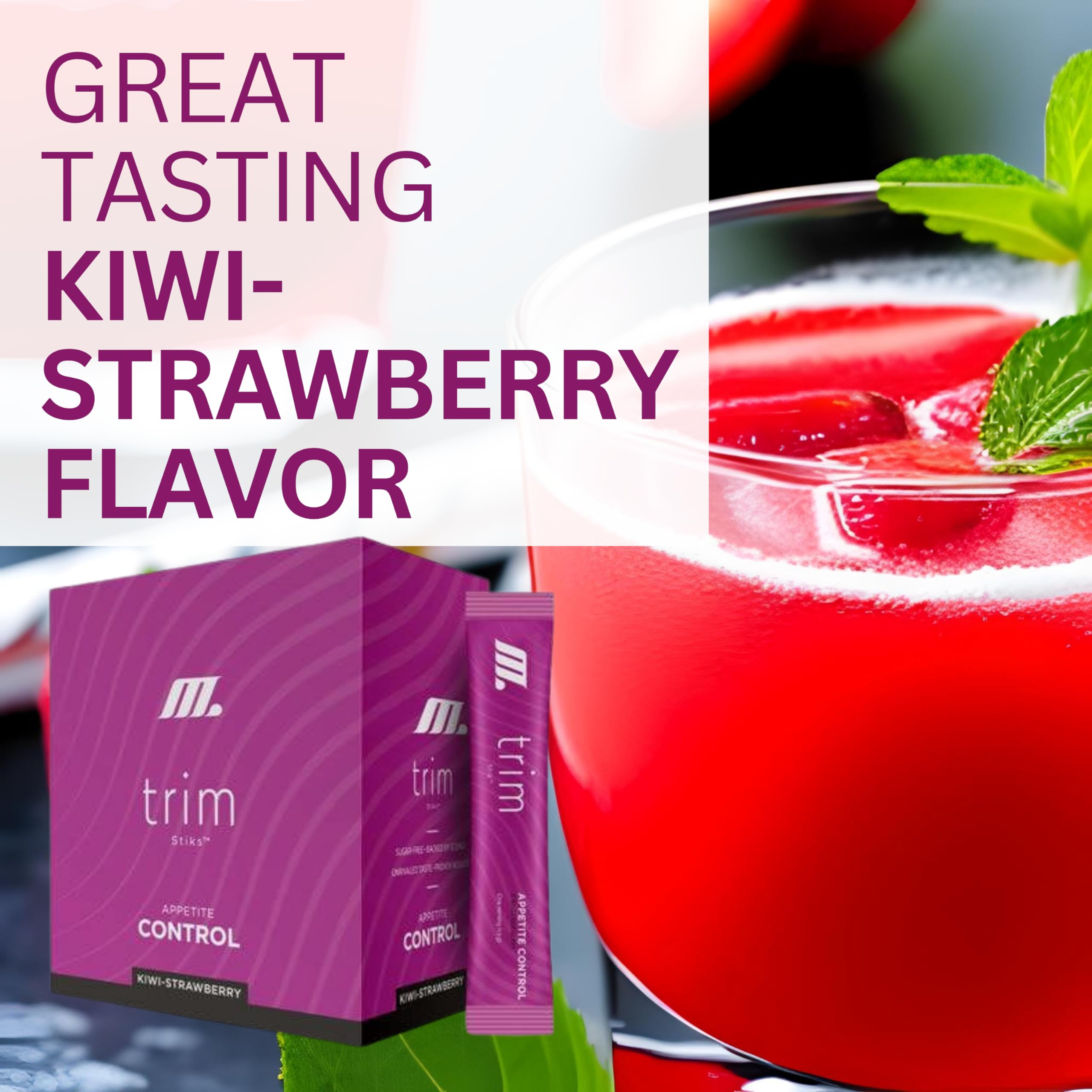 TRIM Stik, Appetite Control, Delicious Kiwi Strawberry beverage, low-calorie, 30 ct YoungevityBuy Supplements Australia