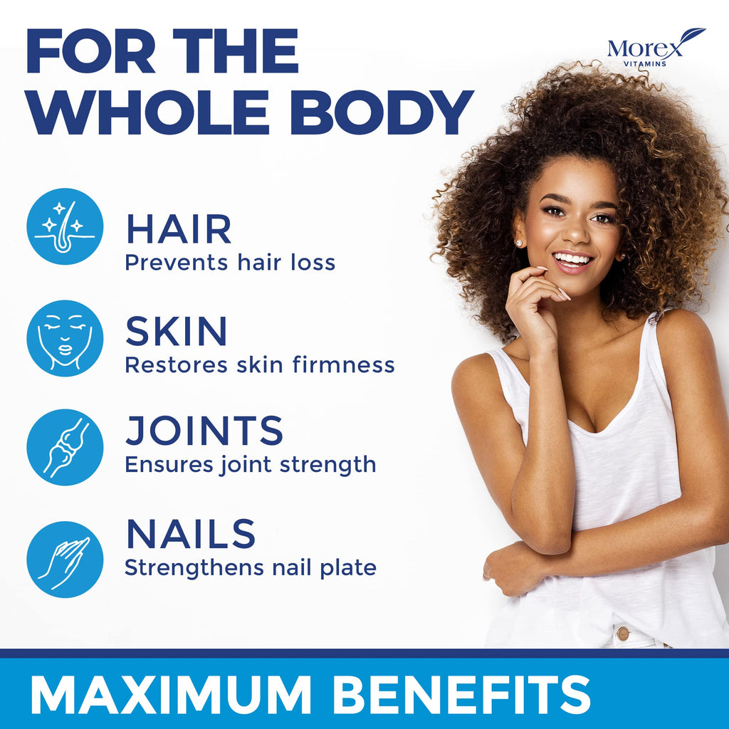 Multi Collagen Pills (Types I, II, III, V & X) - Marine Collagen & Bone Broth Capsules MOREX VITAMINSBuy Supplements Australia