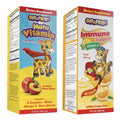GirafKids Multivitamin Syrup + Liquid Vitamin C Bundle for Kids Ages 4+ | Omega-3, Beta Glucan, Folic Acid & Antioxidant Support | Peach & Orange Flavors PHARMADELBuy Supplements Australia