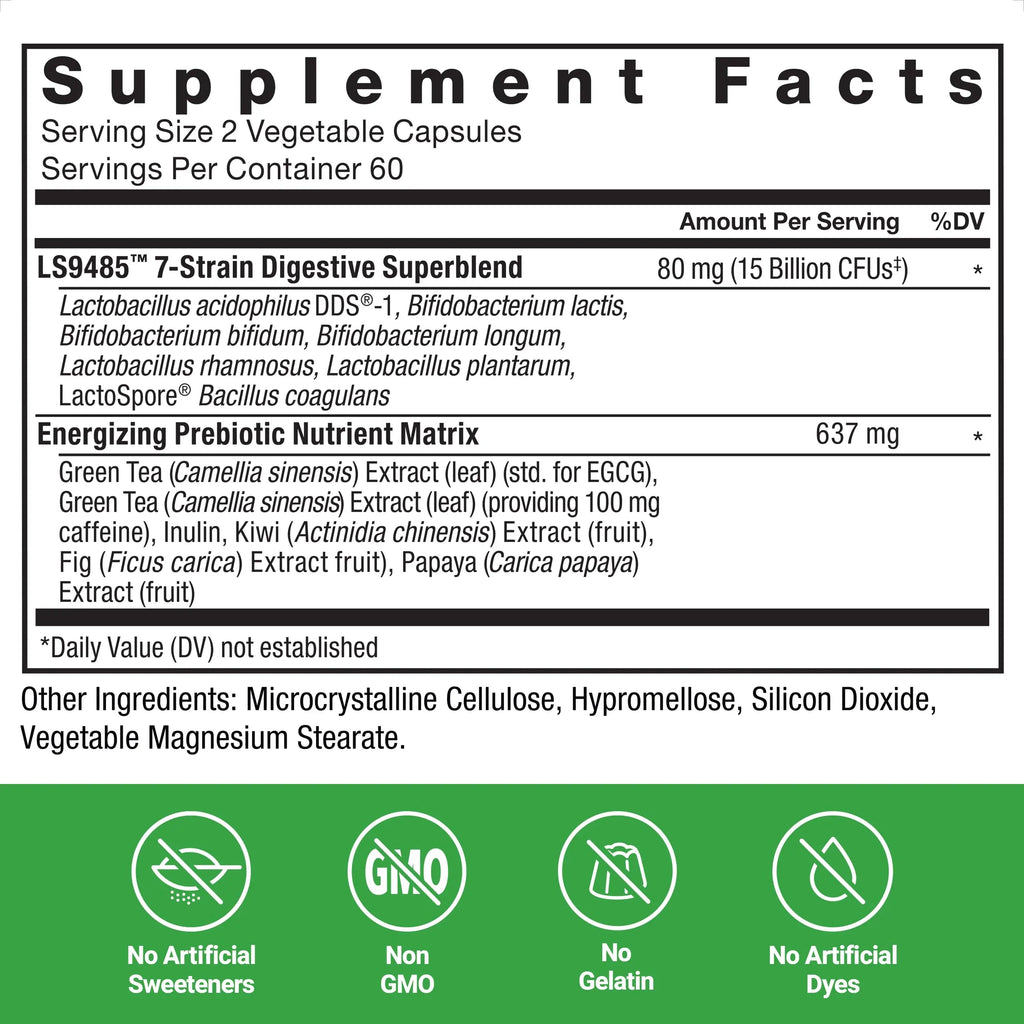 Force Factor ProbioSlim Extra Strength Probiotics for Women and Men with 30 Billion CFUs of Probiotics for Digestive Health, Bloating Relief, and Gut Health, with Prebiotic Fiber, 120 Capsules Force FactorBuy Supplements Australia