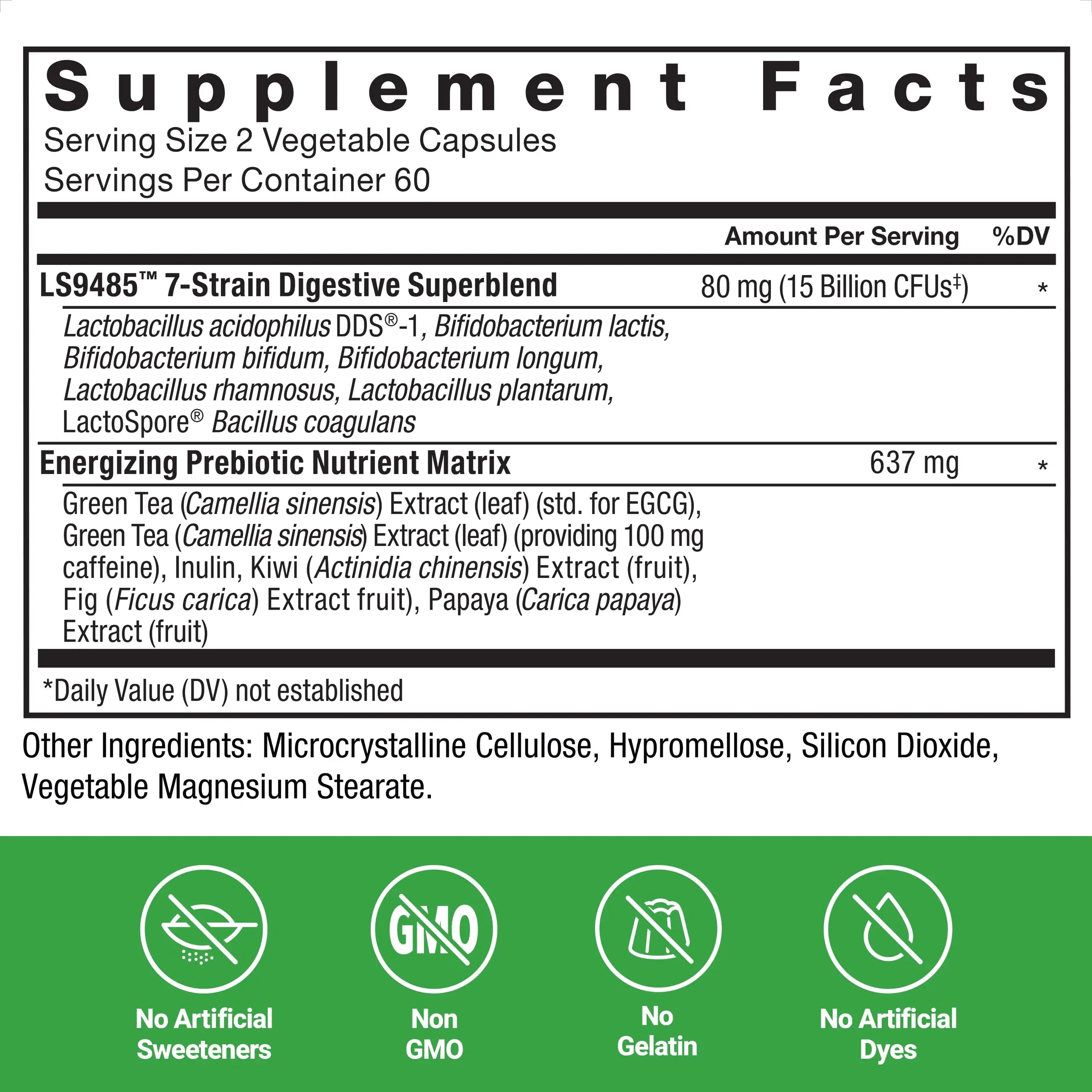 Force Factor ProbioSlim Extra Strength Probiotics for Women and Men with 30 Billion CFUs of Probiotics for Digestive Health, Bloating Relief, and Gut Health, with Prebiotic Fiber, 120 Capsules Force FactorBuy Supplements Australia