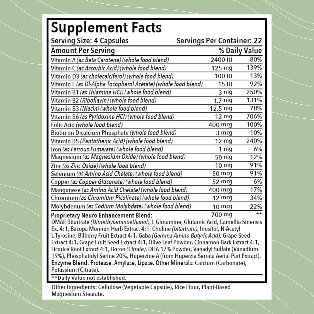 Optimal Health Systems Brain | Most Comprehensive Nootropic + Enzyme Delivery | 700 mg Scientific Neuroenhancment Blend | Boost Mood, Memory & Focus | 90 Capsules Optimal Health SystemsBuy Supplements Australia