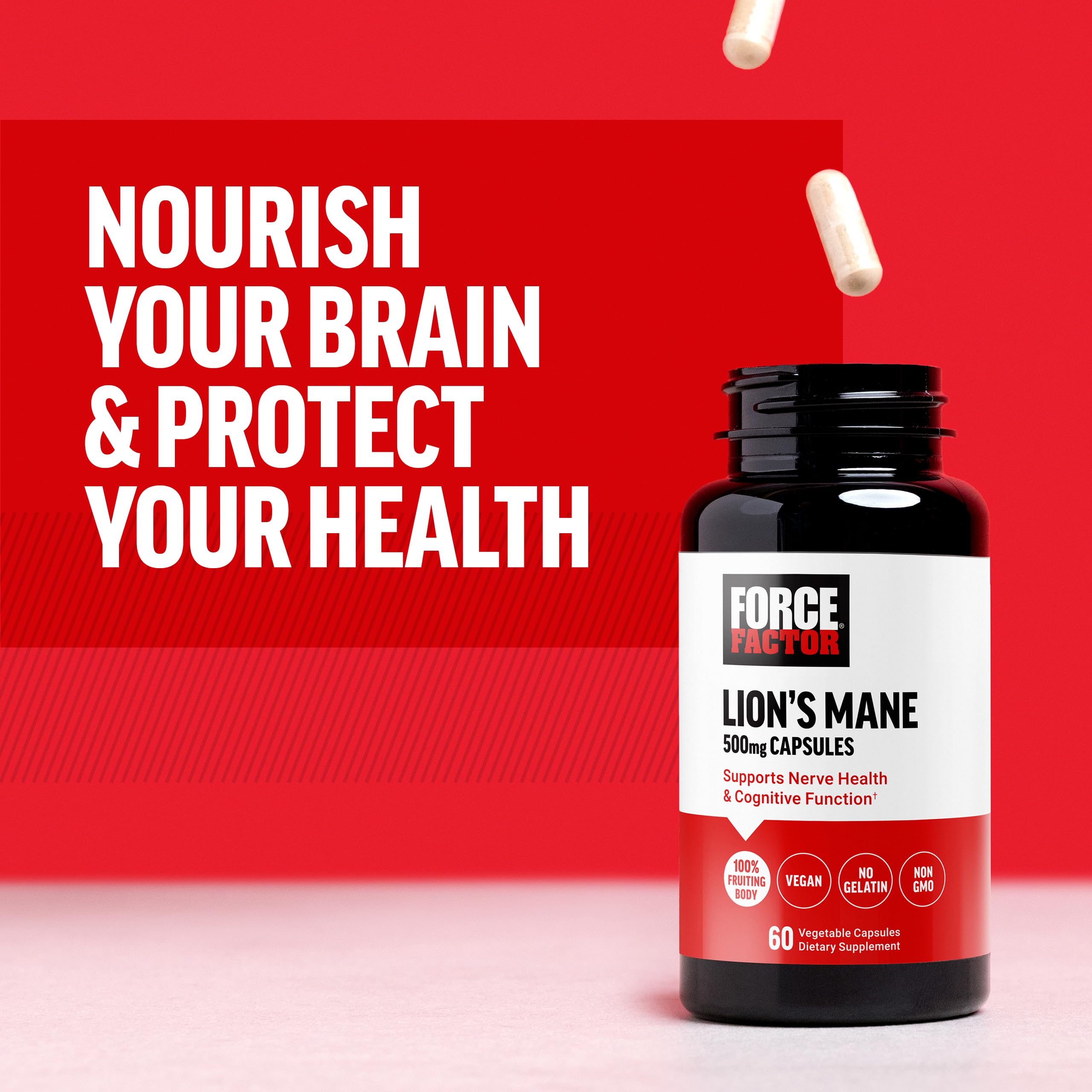Force Factor Lion’s Mane Supplement Capsules, Memory & Focus Supplement Force FactorBuy Supplements Australia