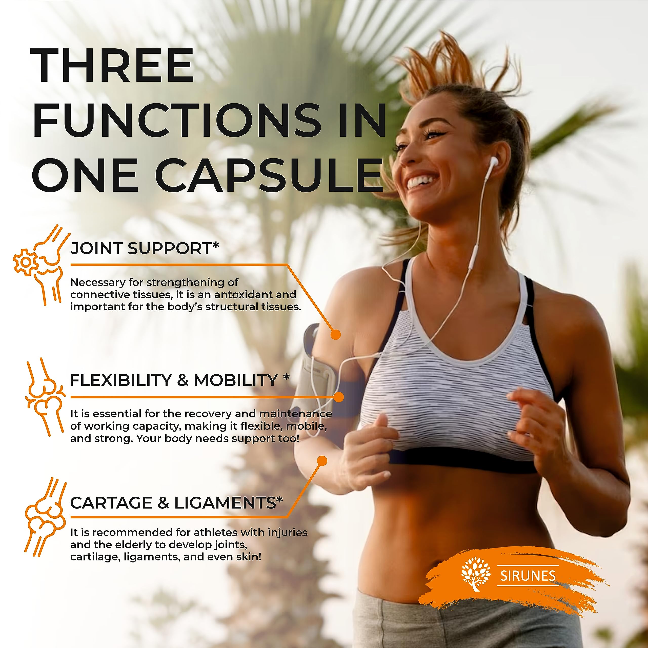 SIRUNES Marine Collagen Peptides, 120 Capsules - Fish Collagen Supplements for Women, Great for Hair, Skin, Nails, Joints & Bones - Made in USA SIRUNES buy supplements Au