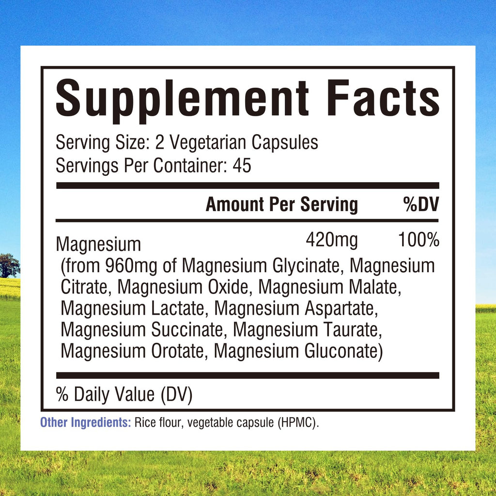 Innate Vitality 10-in-1 Magnesium Complex 960mg, 420mg Elemental Mag per Serving, with Magnesium Glycinate, Citrate, Malate, and More, Sleep, Digestion, Energy Support, 90 Vegan Caps Innate Vitality buy supplements Au