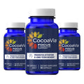 CocoaVia Memory & Focus Brain Supplement, 90 Day, Cocoa Flavanol Blend, Lutein, Added Caffeine for Boost. Improve Cognitive Function, Attention, Vegan & Plant Based, 90 Capsules CocoaViaBuy Supplements Australia