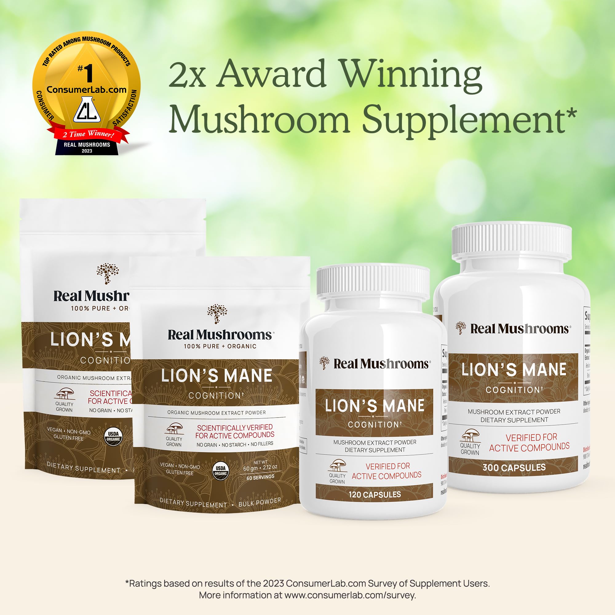 Real Mushrooms Lion’s Mane Capsules - Organic Lions Mane Mushroom Extract Real MushroomsBuy Supplements Australia