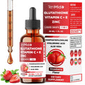 Tenmido Liposomal Glutathione Supplement - 7in1 Liquid Drops with Zinc, Vitamin C, Vitamin E, Phosphatidylcholine, Hyaluronic Acid, and Aloe Vera - Vegan, Non-GMO - 30ml 1 Fl Oz TenmidoBuy Supplements Australia
