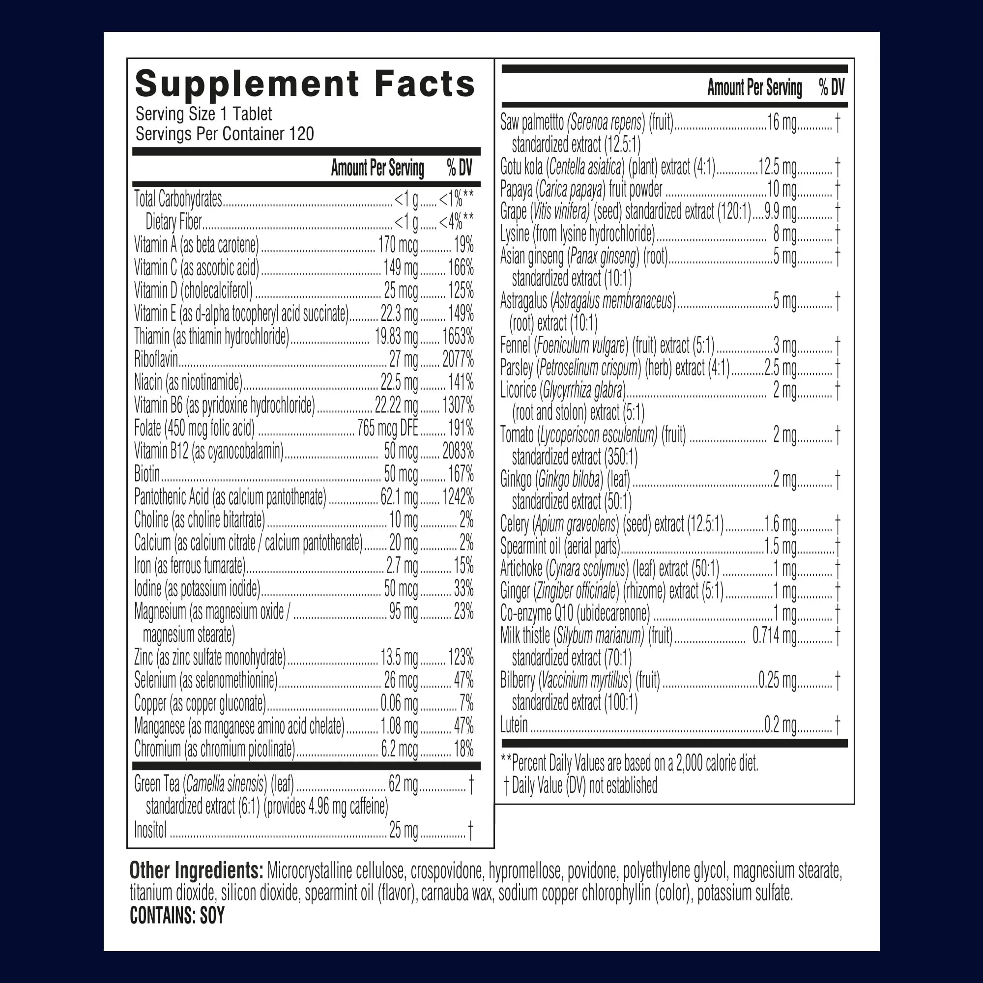 Swisse Ultivite Mens Daily Multivitamins | 50 Vitamins, Antioxidants and Minerals + Adaptogens | Energy, Stress & Immune Support | Mens Vitamins | 120 Tablets SwisseBuy Supplements Australia
