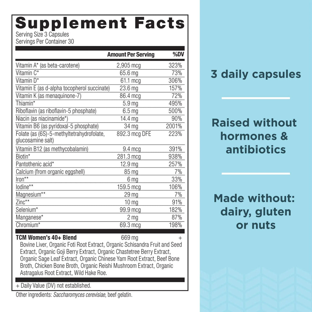 Ancient Nutrition Multivitamins for Men and Women, Age 40+ (90 Count) Ancient Nutrition