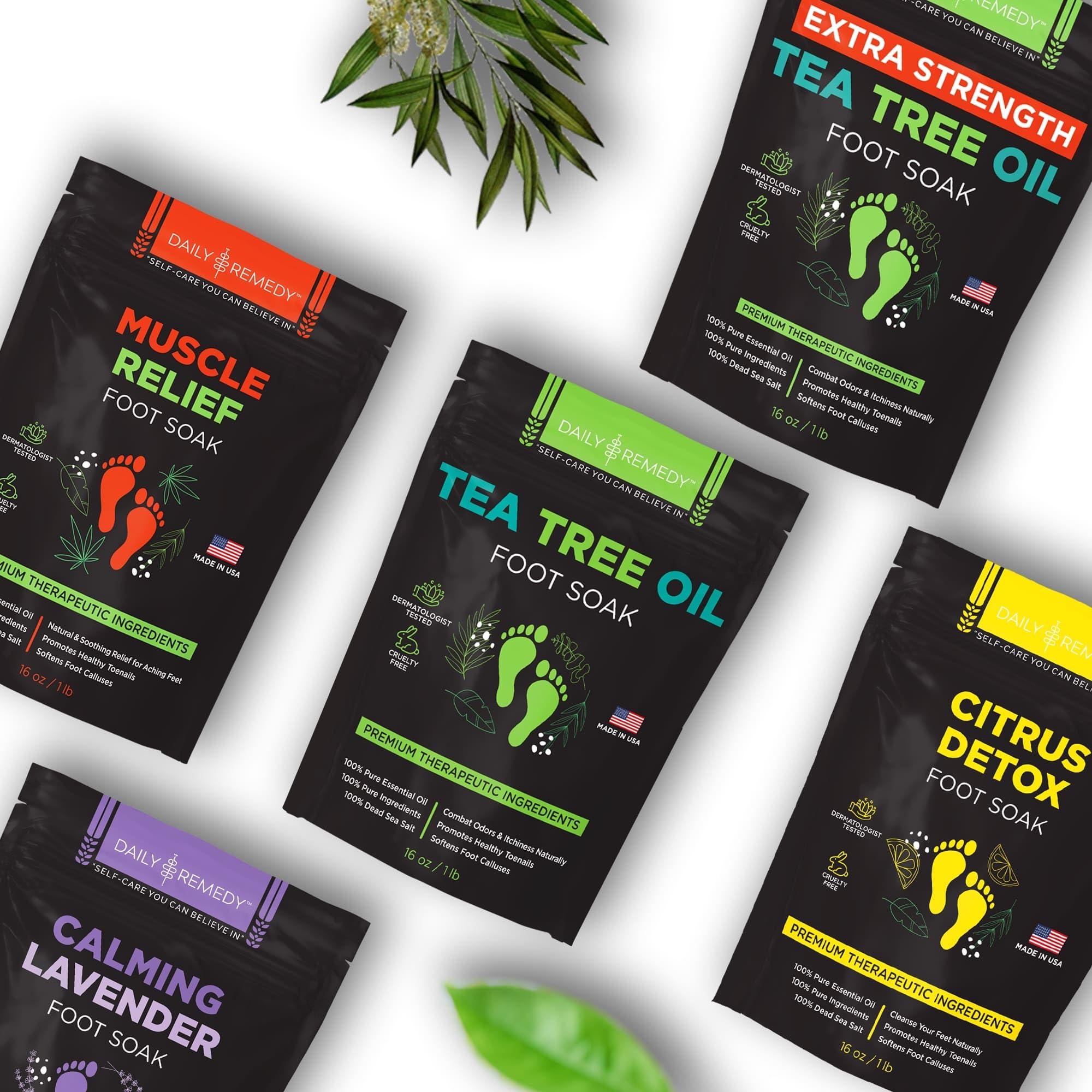 Tea Tree Oil Foot Soak with Epsom Salt - Made in USA - for Toenail Athletes Foot DAILY REMEDYBuy Supplements Australia