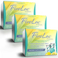 GHT - FiveLac Lemon Probiotic Powder Drink Mix, Probiotics for Women, Men, and Kids - Smooth Digestive Support and Elimination - Relieves Occasional Constipation and Gas - 60 Packets (3 Pack) Non-GMO ght Global Health TraxBuy Supplements Australia