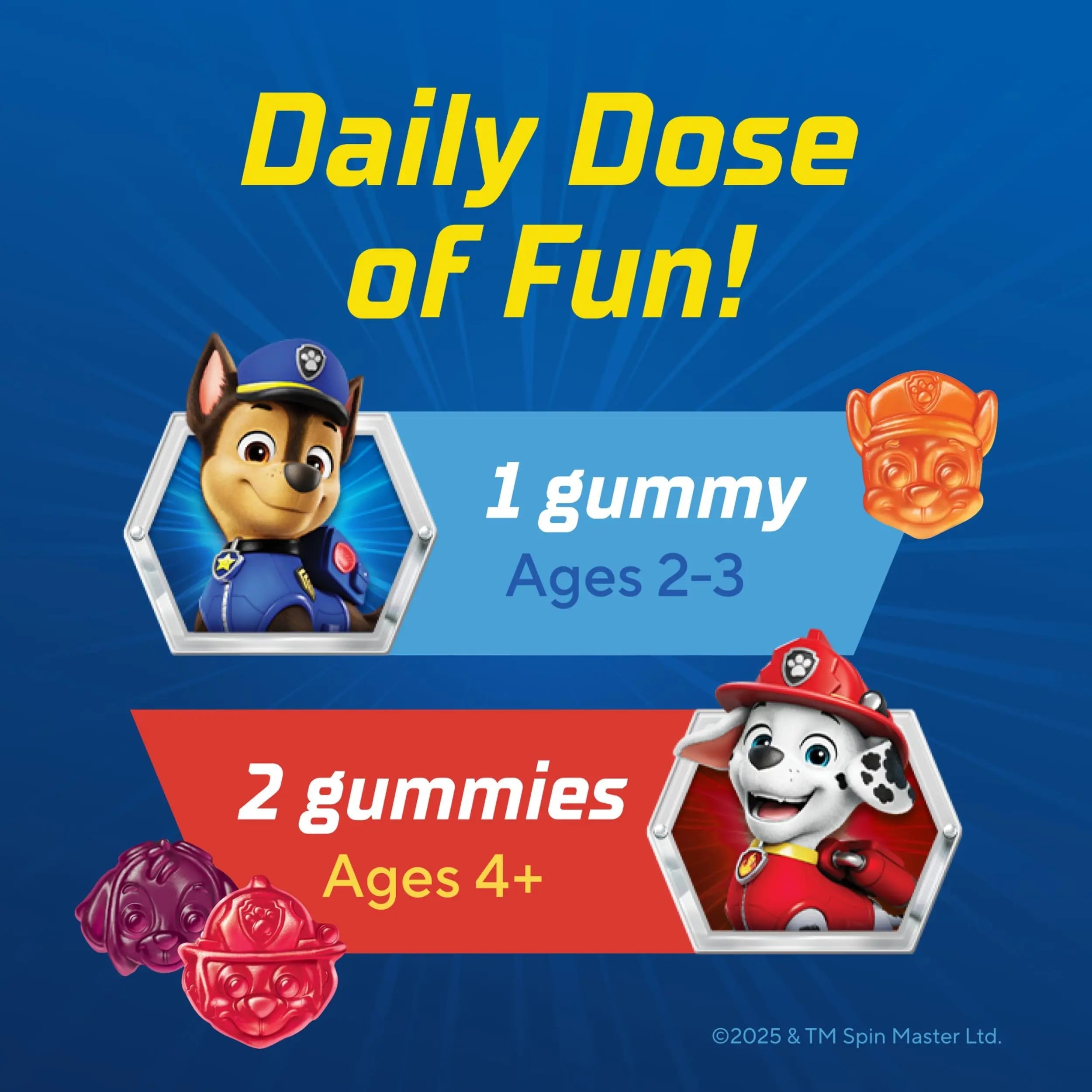 L’il Critters Paw Patrol Gummy Vites Daily Gummy Multivitamin for Kids, Vitamin C, D3 for Immune Support Cherry, Orange Lil CrittersBuy Supplements Australia