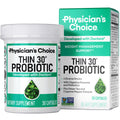 Physician's CHOICE Probiotics for Weight Management & Bloating - 6 Probiotic Strains - Prebiotics - Key ingredient Cayenne - Supports Gut Health - Weight Management for Women & Men - Green Tea - 30 CT Physician's CHOICE buy supplements Au
