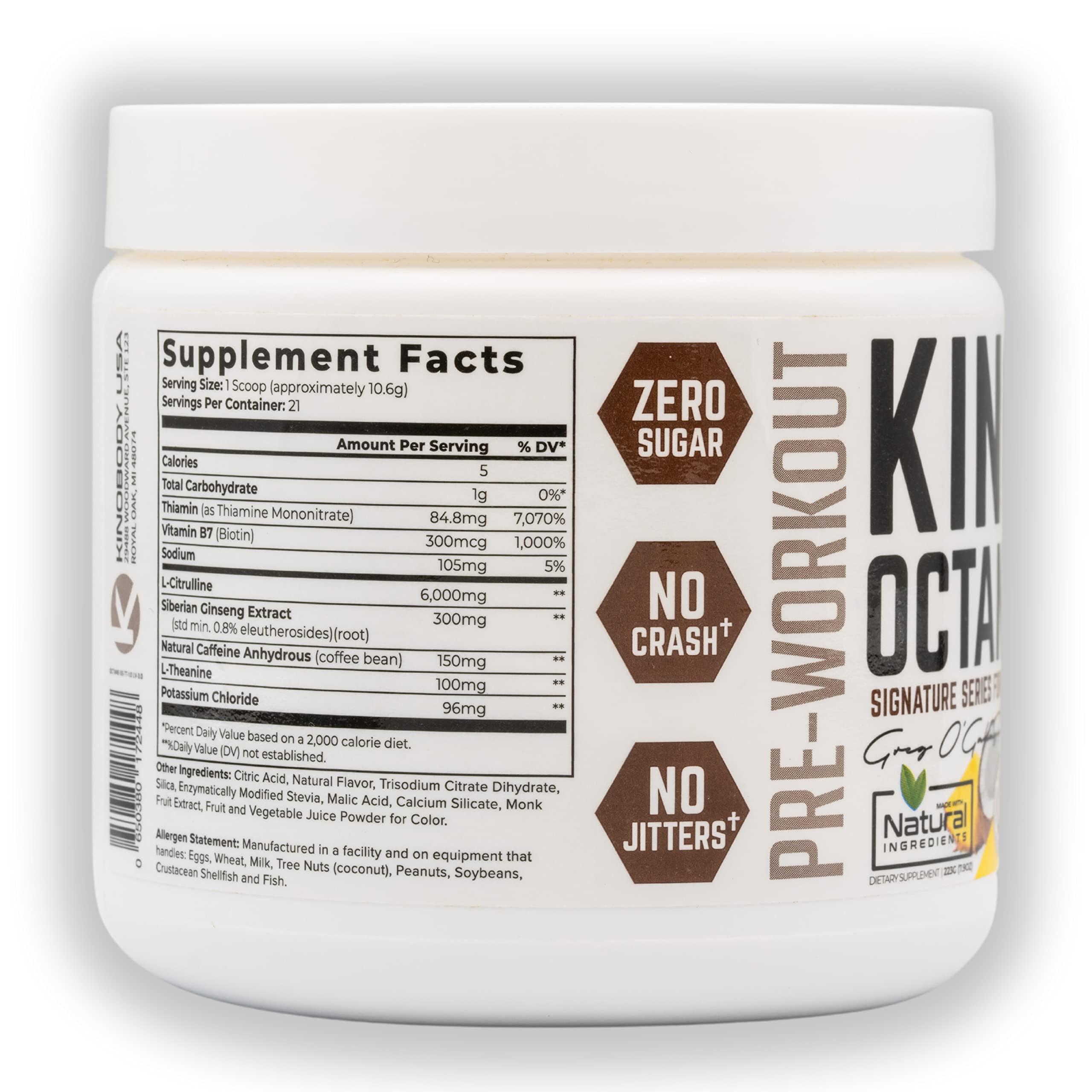 KINOBODY Kino Octane Pre-Workout Supplement Powder for Men and Women, Elevated KINOBODYBuy Supplements Australia
