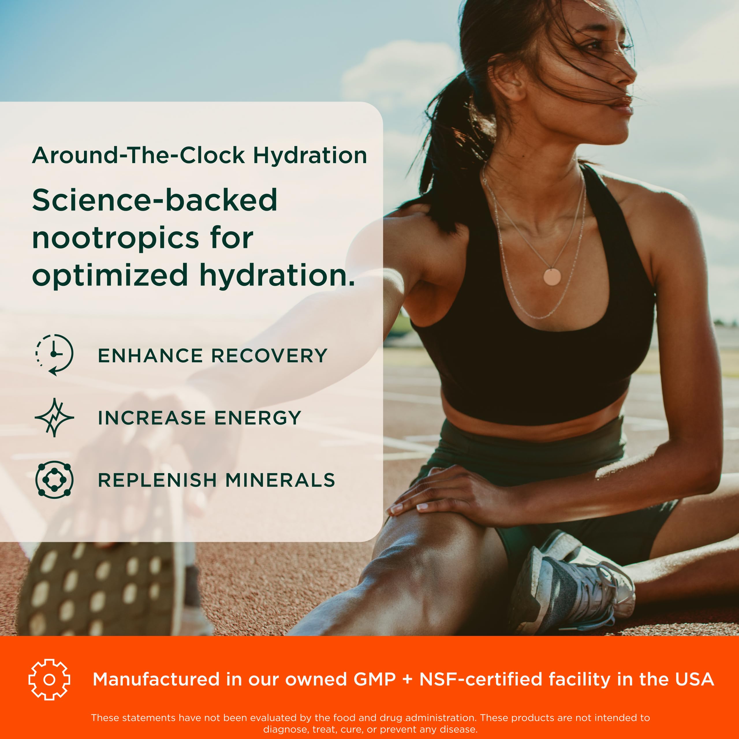 The Genius Brand Genius Electrolytes - Electrolyte Powder for Active Lifestyles - Supports Hydration, Energy, Endurance, Muscle Growth & Recovery - Lemon Lime - 30 Servings The Genius BrandBuy Supplements Australia