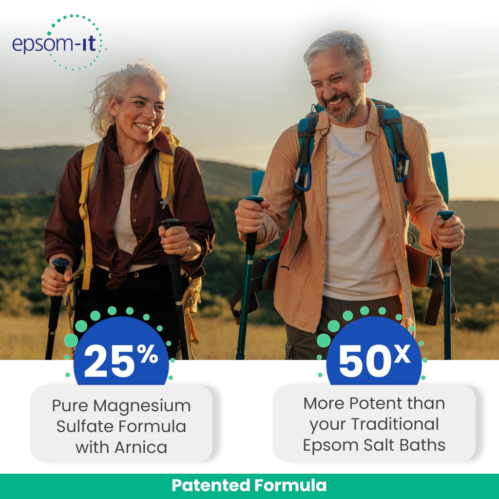 Epsom-It Soothing Nerve Lotion - Epsom Salt Magnesium Lotion, Topical Magnesium Cream with Capsaicin & Arnica to Provide Comfort for Legs, Knee and Feet, 8.0 oz., 2-Pack EPSOM-ITBuy Supplements Australia