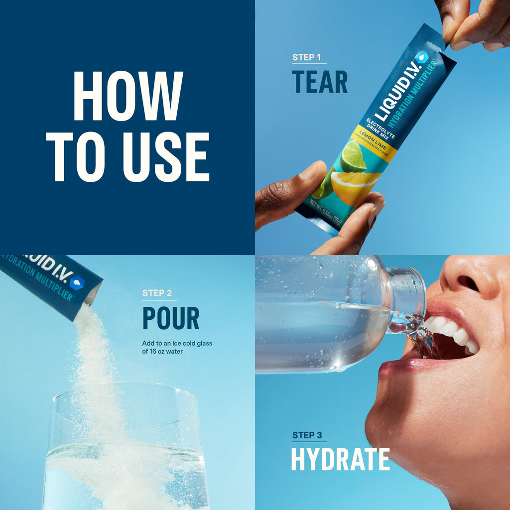 Liquid I.V.® Hydration Multiplier - Tropical Punch | Electrolyte Powder Drink Mix | 3 Pack (48 Servings) Liquid I.V.Buy Supplements Australia