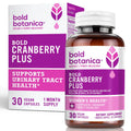 Bold Cranberry Plus Capsules - 100% Soluble 36mg PACs - Cranberry Pills for Women & Men with Urinary Tract Support, Non-GMO Vitamin C — 30 Vegan Capsules, 1 Month Supply Bold BotanicaBuy Supplements Australia