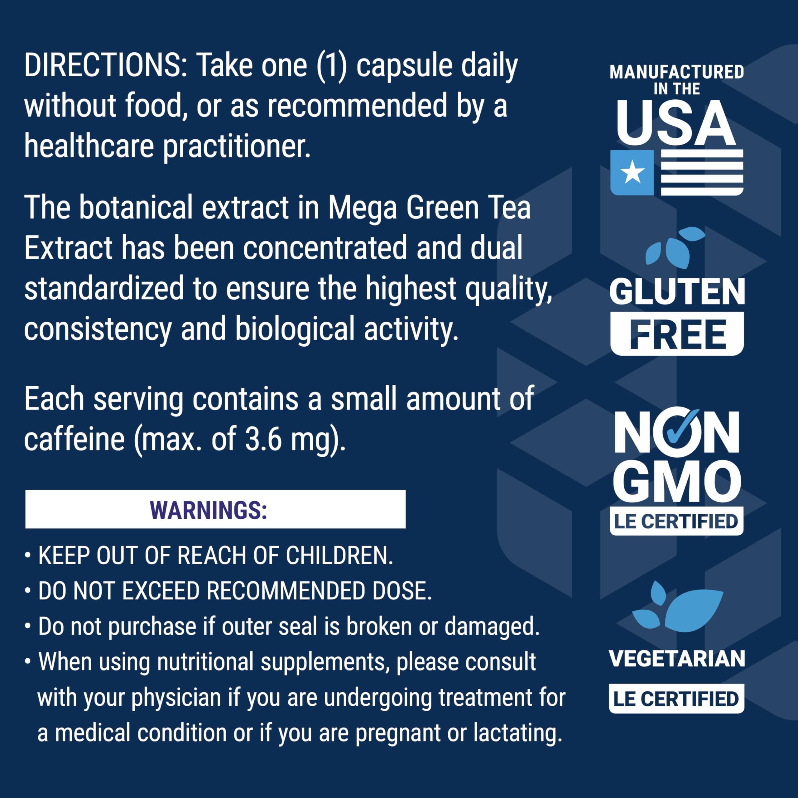 Life Extension Decaffeinated Mega Green Tea Extract – Polyphenol-Rich, Cell Health Life ExtensionBuy Supplements Australia