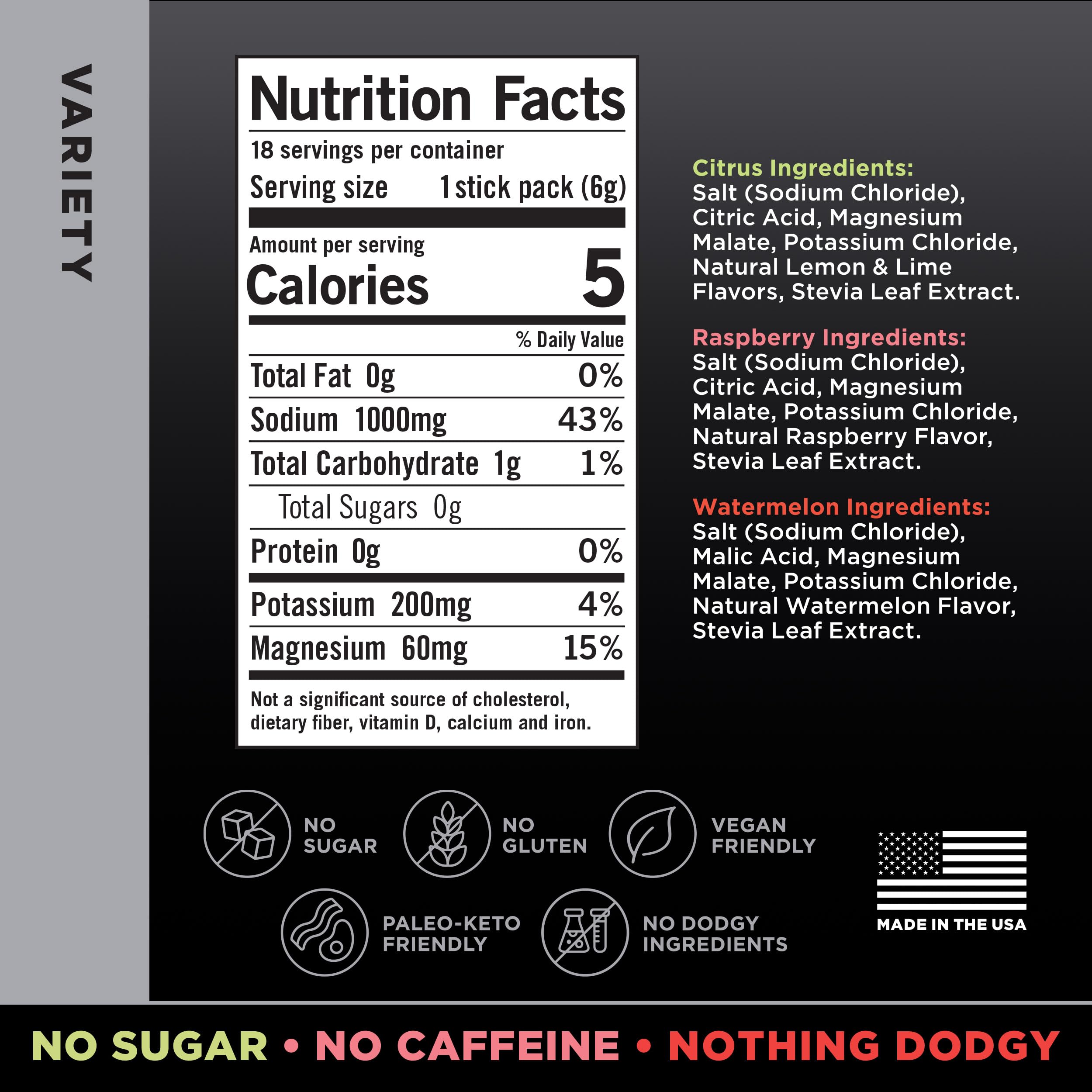 LMNT Zero Sugar Electrolytes - Variety Pack Bundle | Drink Mix | 54-Count Drink LMNTBuy Supplements Australia