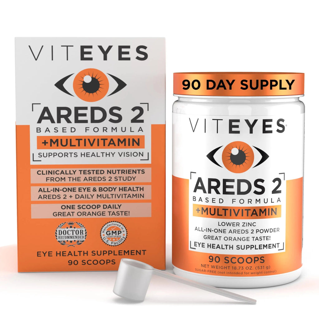 Viteyes AREDS 2 Powder + Multivitamin All-in-One, Macular Protection, Alternative to AREDS 2 chewables, No Pills, Lutein & Zeaxanthin Viteyes