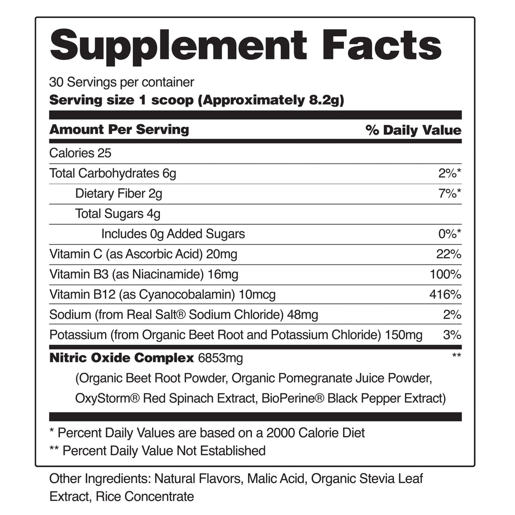 Snap Supplements USDA Organic Beet Root Powder, 3-in-1 Nitric Oxide Supplement, Support Healthy Blood Circulation, 250g (30 Servings, Cherry Lime)