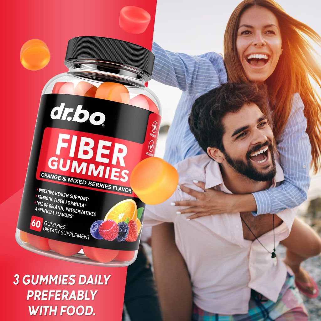 Fiber Gummies for Adults & Kids - Tasty Gummy Prebiotic Fiber Supplement, Max Digestive