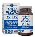 Vital Planet - Vital Flora Ultra Daily Probiotic 60 Billion CFU, Diverse Strains, Organic Prebiotics, Immune Support, Bloating Relief, Digestive Health Probiotics for Women and Men 60 Capsules Vital Planet buy supplements Au