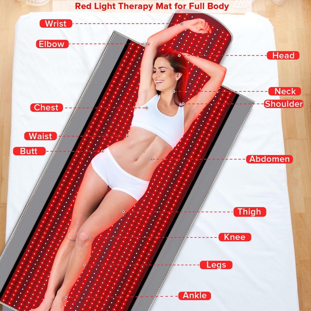 Near Infrared Light Therapy Blanket for Full Body, 1370pcs 660nm & 850nm LED Light Therapy Device RutollmitBuy Supplements Australia