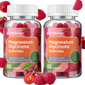 IRIDESICENT Magnesium Glycinate Gummies 400mg, Sugar Free Magnesium Supplement w/Ashwagandha, Zinc, Vegan Magnesium Glycinate Supplement for Adults - 120 Cherry Gummies IRIDESICENTBuy Supplements Australia