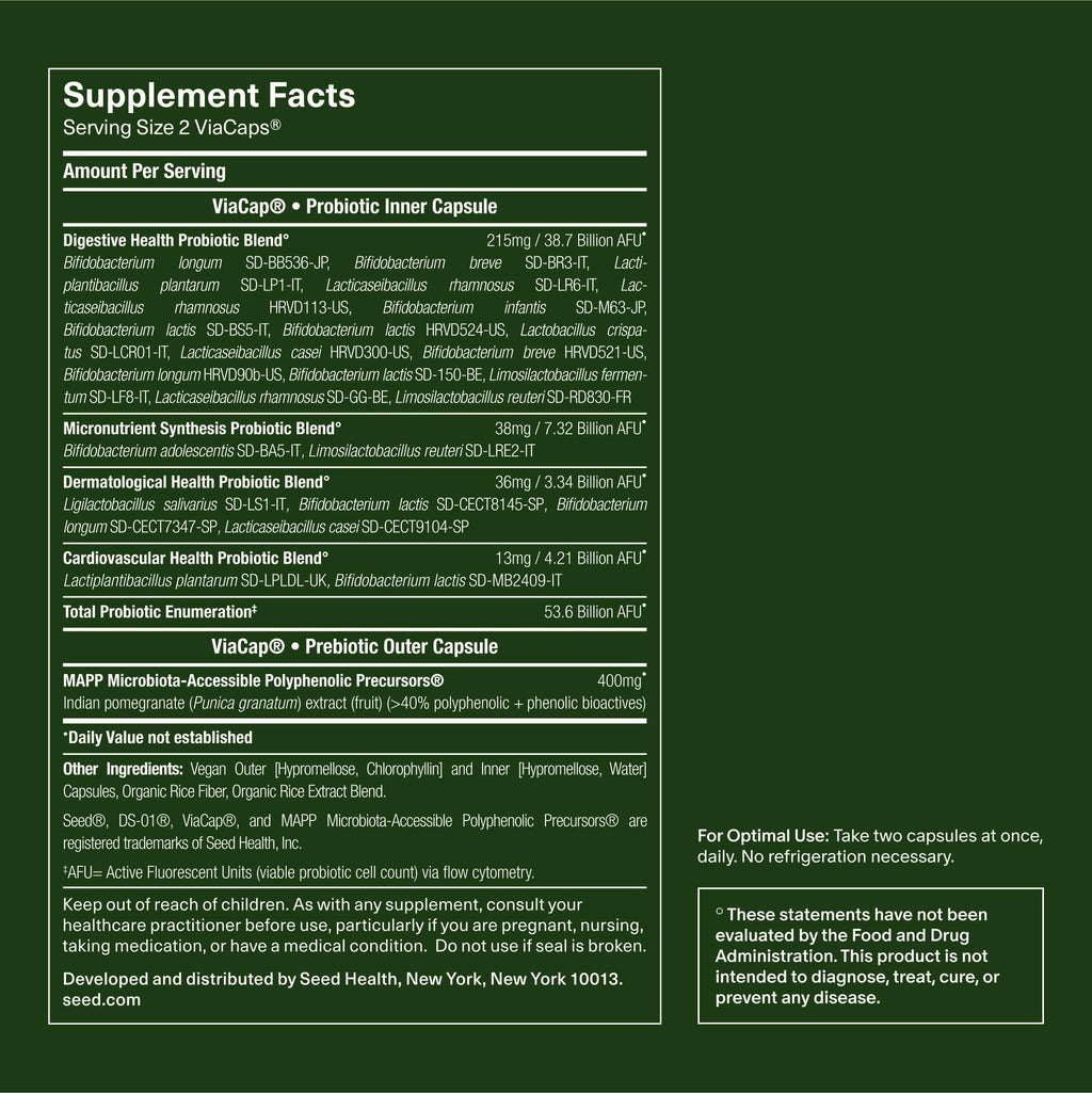 Seed 14 Day Gut Reset - Prebiotic and Probiotic for Women & Men - Digestive Health, Gut Health, Rapid Gut Recovery, Bloating & Constipation Relief - Vegan & Shelf-Stable - 28 Capsules (14-Day Supply) Visit the Seed StoreBuy Supplements Australia