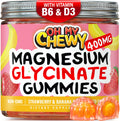 Center-Filled Magnesium Glycinate Gummies 400MG - High Absorption for Kids, Teens & Adults - Supplement for Sleep, Calm & Muscle Relaxation with B6 & D3