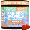 Clean Nutra Kids Probiotics Gummies with Prebiotics, Postbiotics, Digestive Enzymes, Akkermansia, Boswellia Serrata, Turmeric, Chicory – 60 Count – Plant-Based Supplement for Kids – PeachPop Flavor Clean NutraceuticalsBuy Supplements Australia